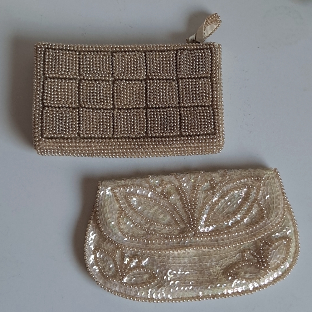 Vintage Beaded Clutch Pair